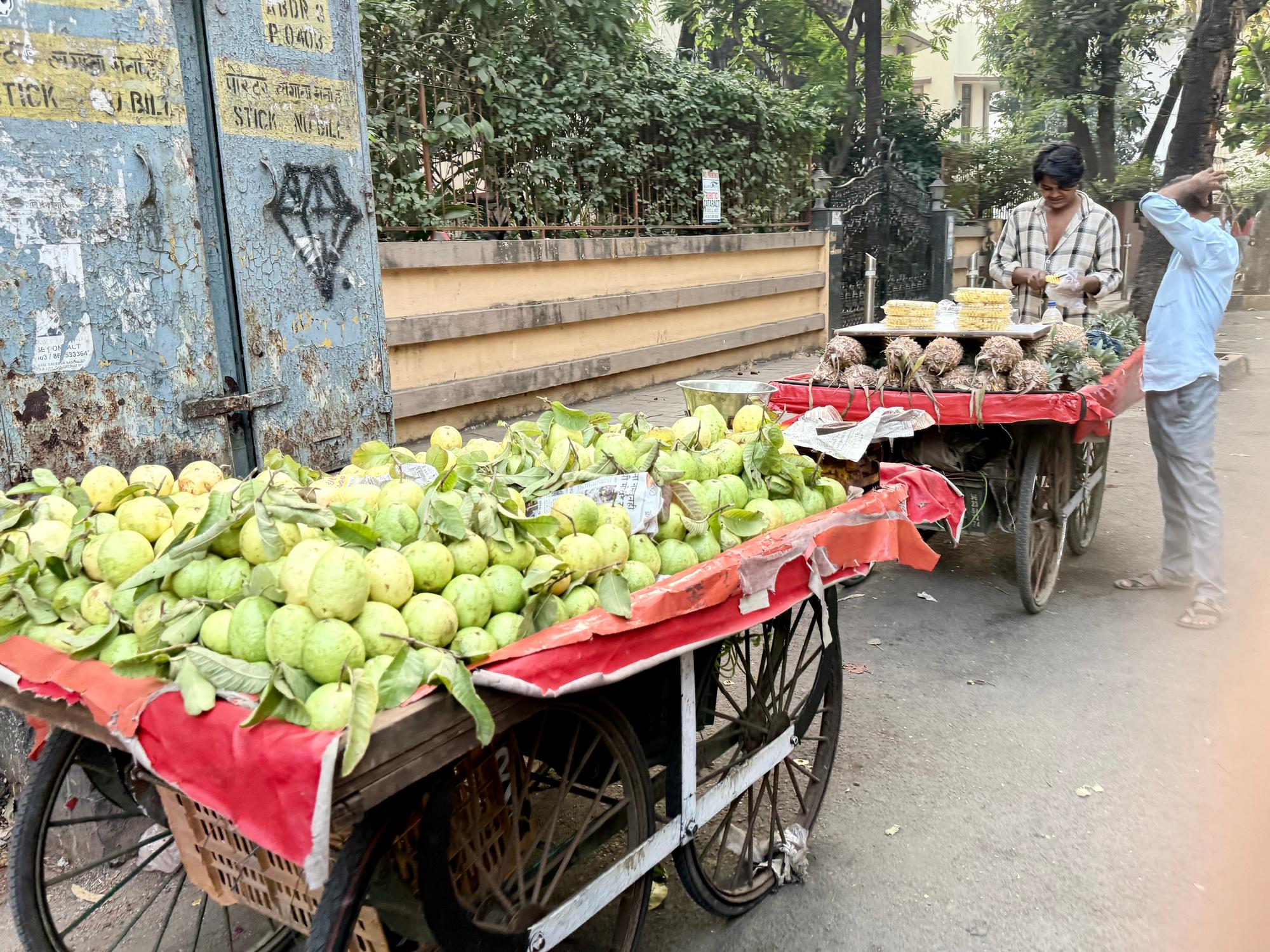 Guavas and pineapples
