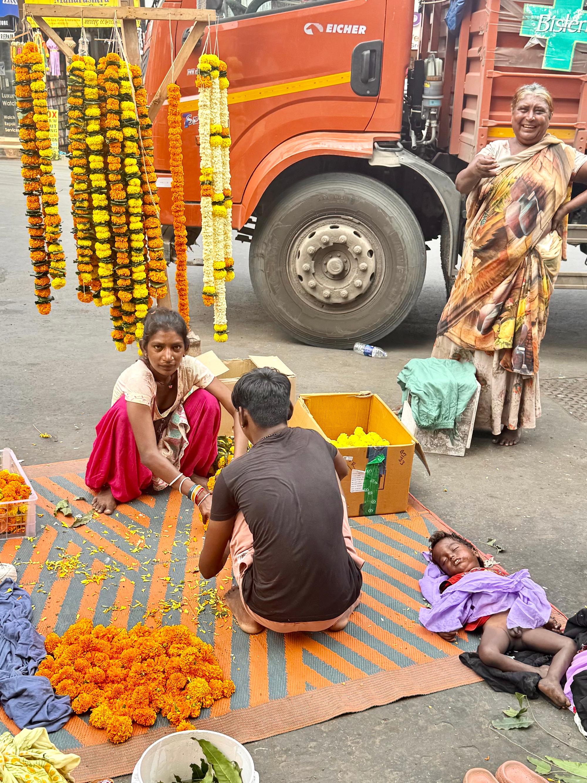 Preparing wreaths