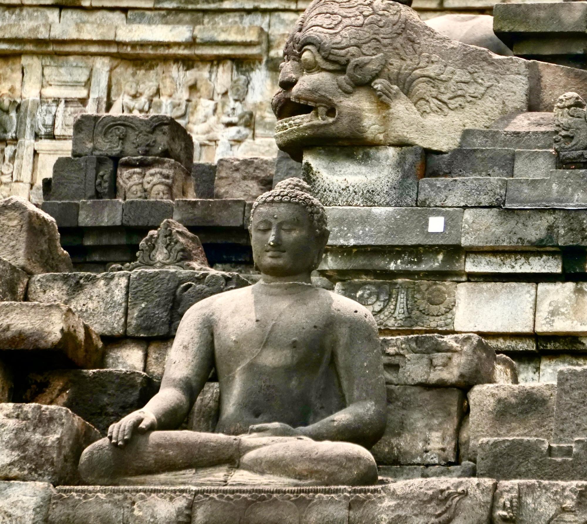 One of 600+ Borobudur Buddhas