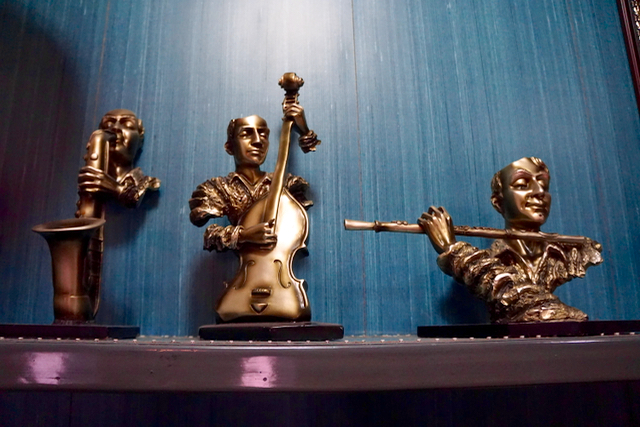 Musician sculptures.