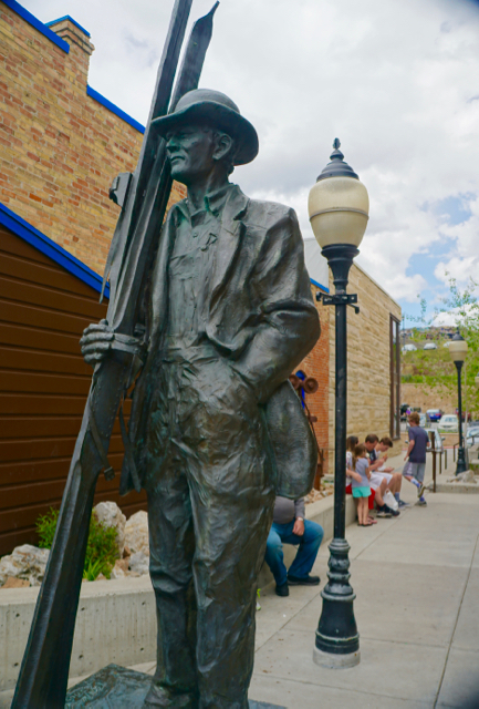 Public sculpture in Park City, Utah, a touristy ski town one half hour’s drive from Salt Lake City.