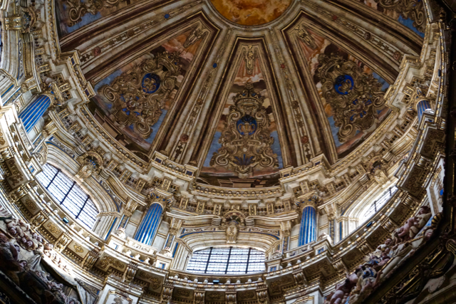 Detail of the central dome of Santiago de Compostela