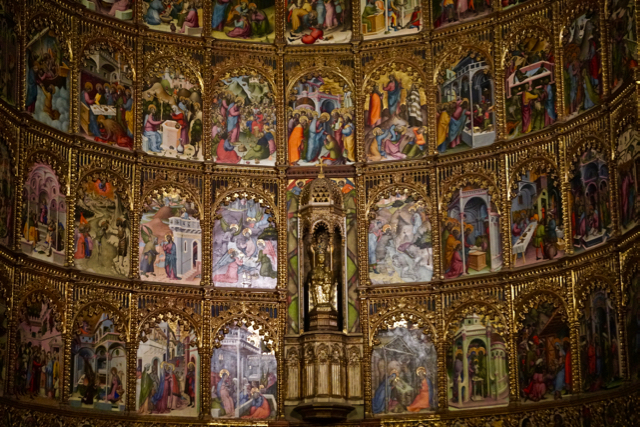 Detail from the interior of Salamanca’s “old” cathedral