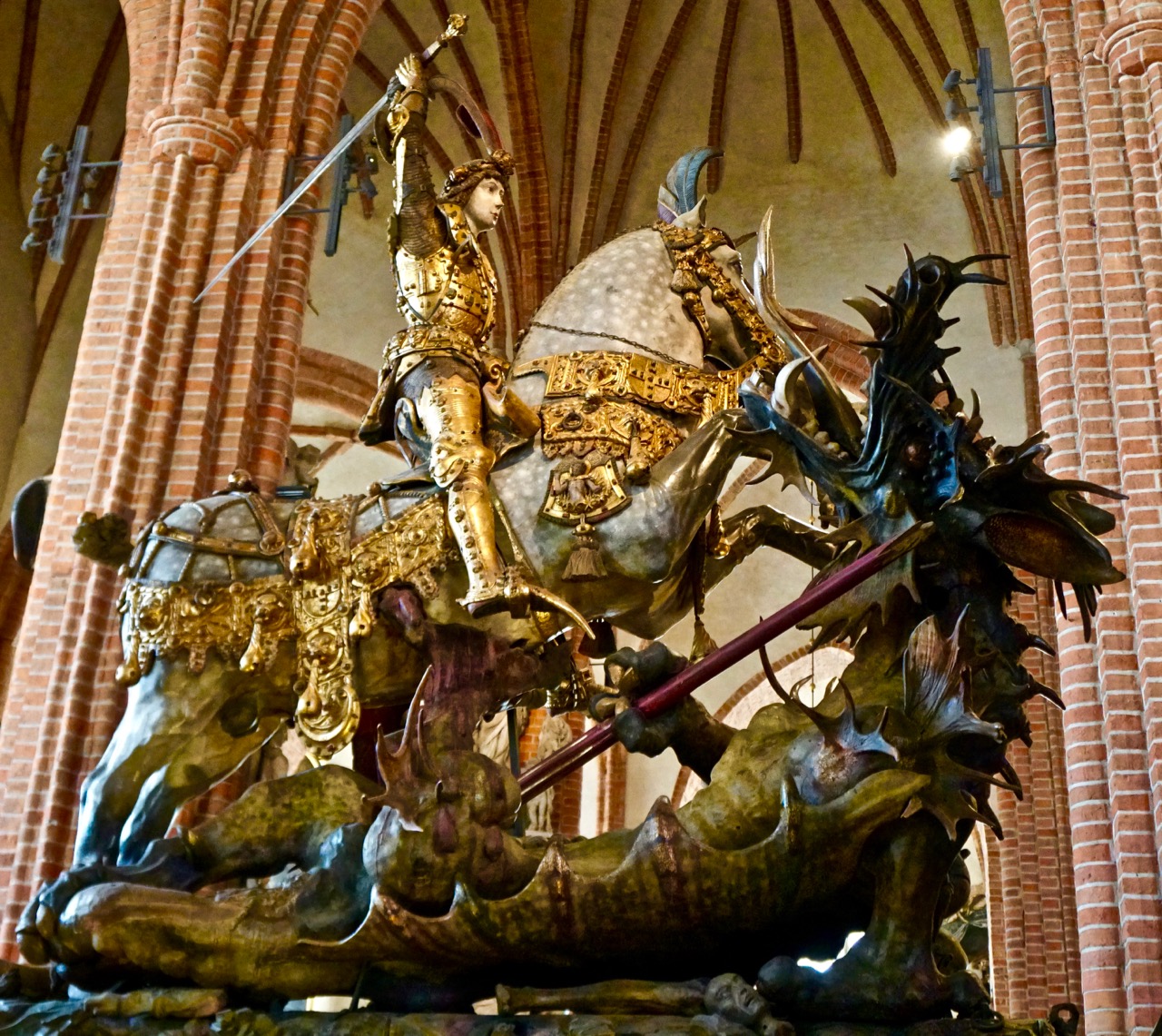 Saint George slays the Dragon. 