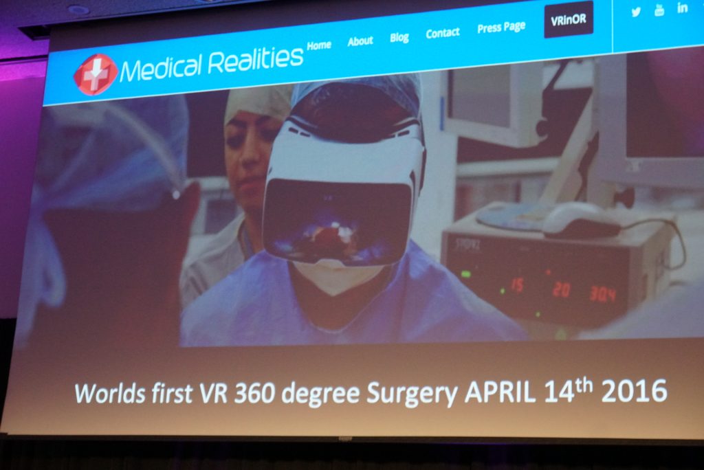 A surgical procedure broadcast in real time VR to thousands around the world