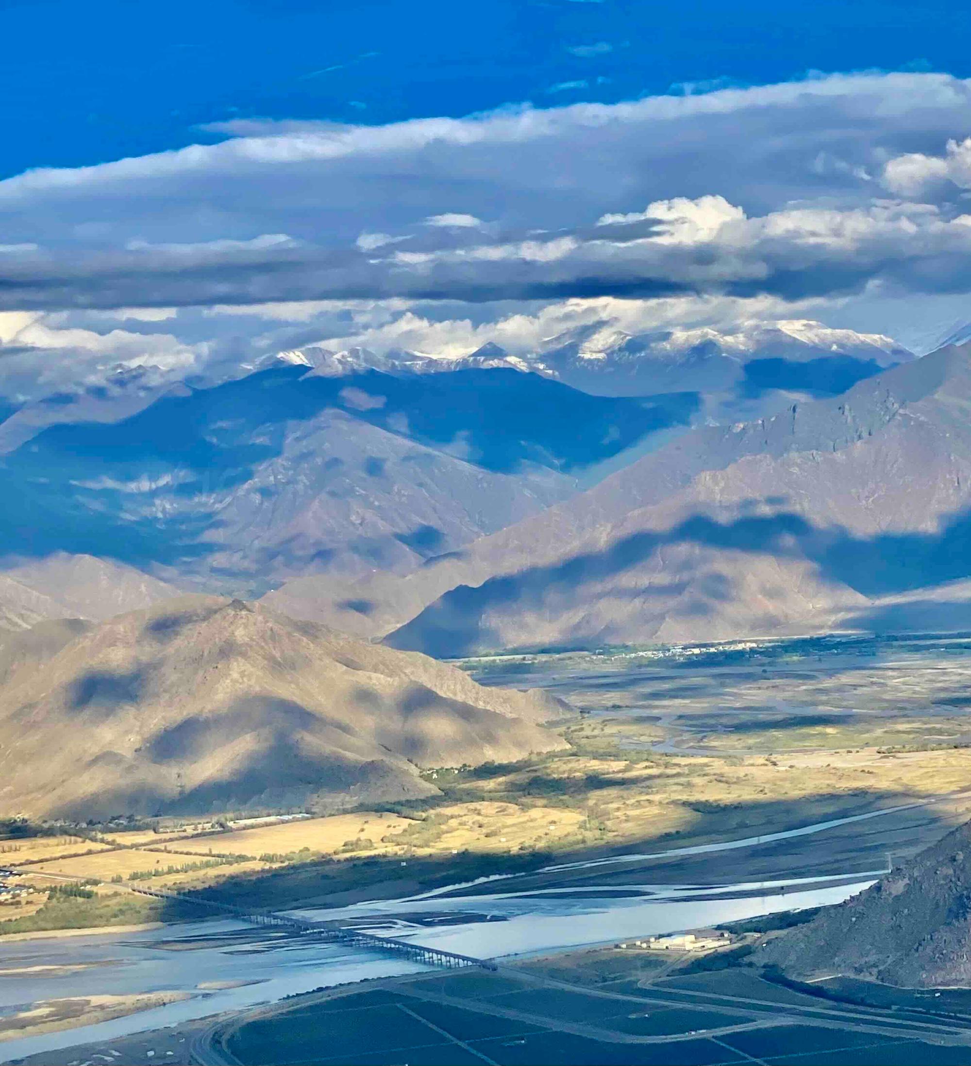 Himalayan view from plane