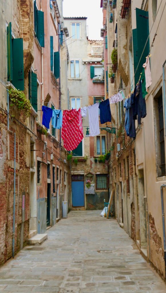 Regular people live in Venice. They don’t use clothes dryers.