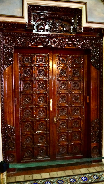Teak door–Teak is the second-most expensive wood, after sandelwood.