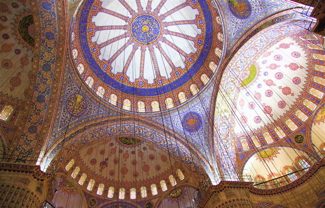 The Blue Mosque interior.