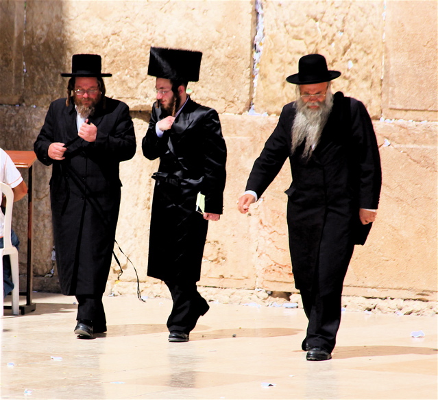 Haredis at the Wailing Wall.