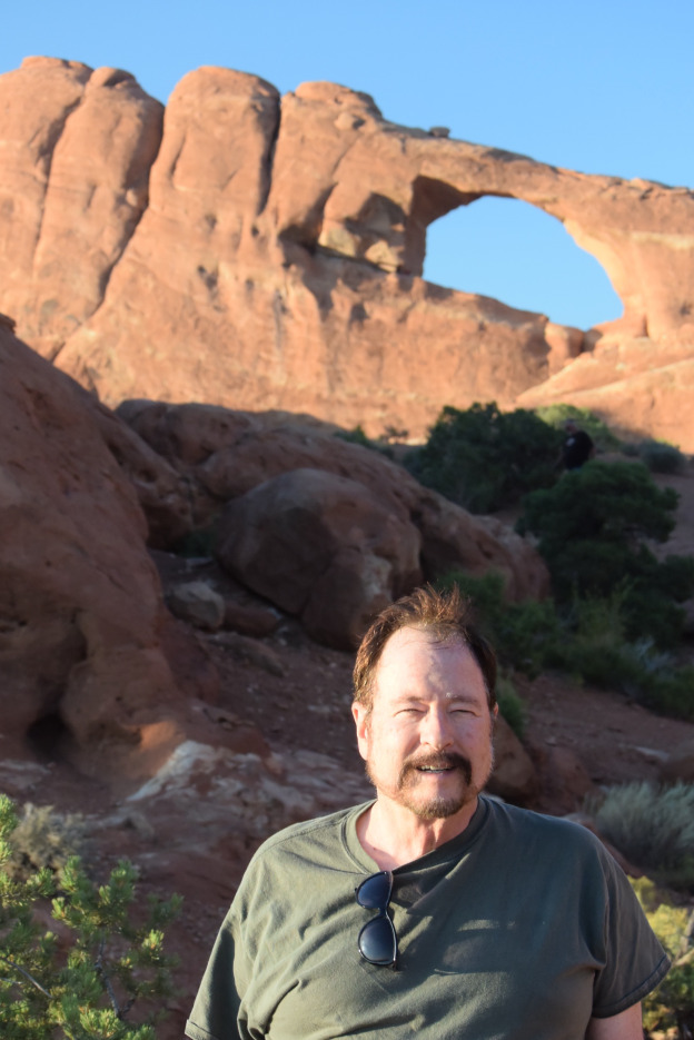 On my birthday within Arches National Park