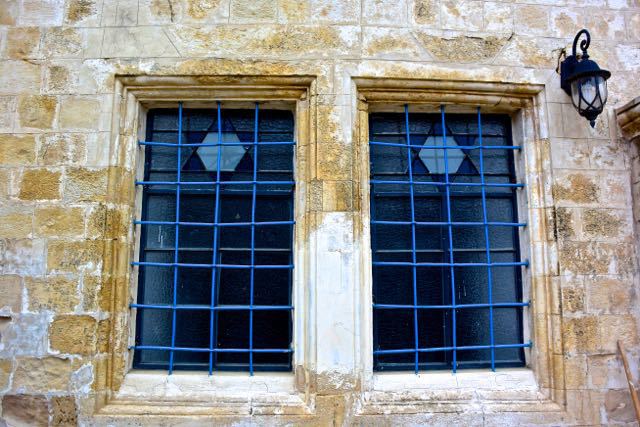 Ancient Tzvat synagogue windows